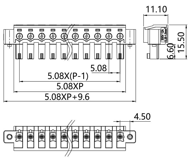 插拔式端子臺(tái)-插頭LPGTF-508(圖1)